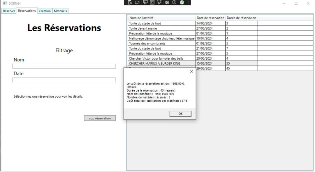 Gestion des réservations DortanApp