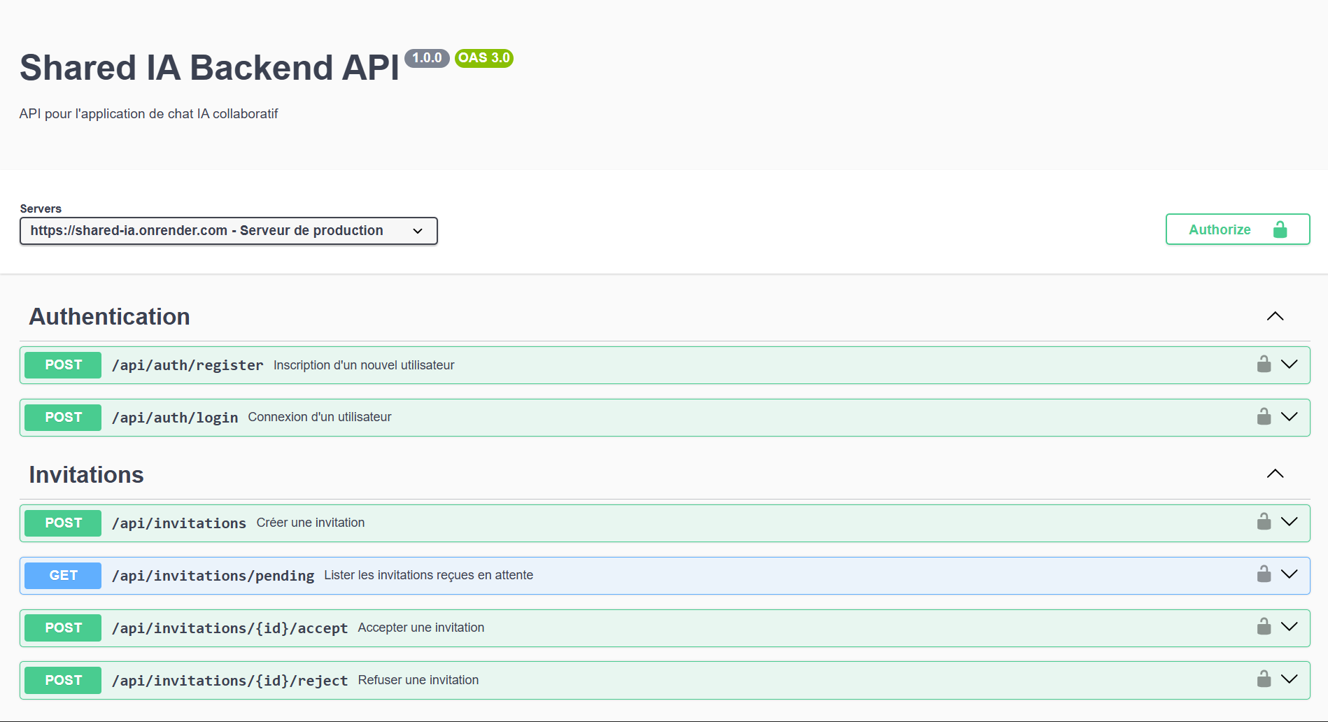 Backend Node Express Shared IA